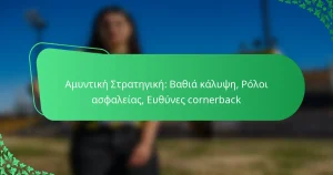 Αμυντική Στρατηγική: Βαθιά κάλυψη, Ρόλοι ασφαλείας, Ευθύνες cornerback