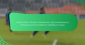 Formation Wing-T: Παιχνίδια παραπλάνησης, Σχέδια μπλοκαρίσματος, Ευθυγράμμιση πίσω στο γήπεδο στο ποδόσφαιρο 6 ατόμων